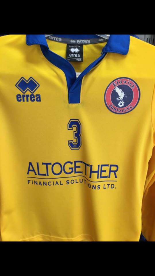 Altogether Financial are now the proud joint sponsors of the Under 9's Eldwick Football Team